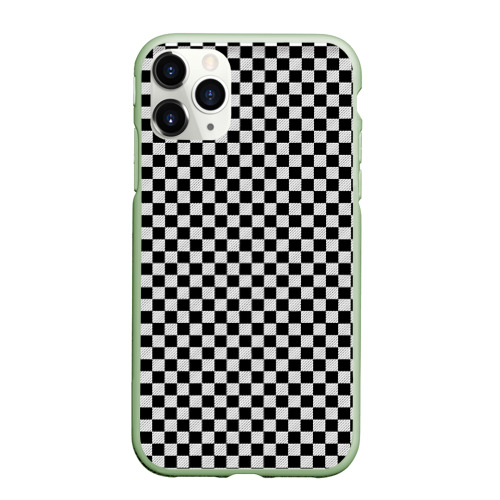 Чехол для iPhone 11 Pro матовый Checkerboard Color, цвет салатовый