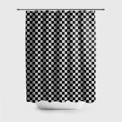 Штора 3D для ванной Checkerboard Color