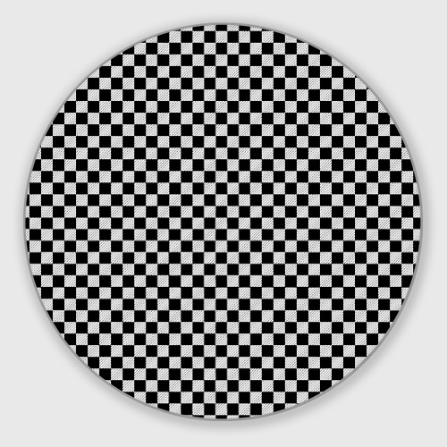 Круглый коврик для мышки Checkerboard Color