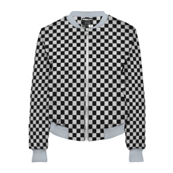 Женский бомбер 3D Checkerboard Color