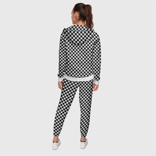 Женский костюм 3D Checkerboard Color, цвет белый - фото 4