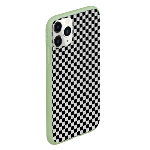 Чехол для iPhone 11 Pro матовый Checkerboard Color, цвет салатовый - фото 3