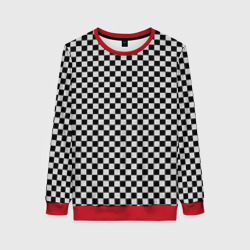 Женский свитшот 3D Checkerboard Color