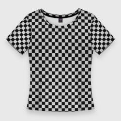 Женская футболка 3D Slim Checkerboard Color
