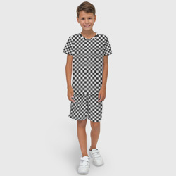Детский костюм с шортами 3D Checkerboard Color - фото 2