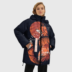 Женская зимняя куртка Oversize Японская Лиса - фото 2