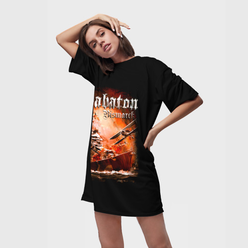 Платье-футболка 3D Sabaton, цвет 3D печать - фото 3