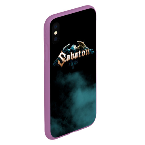 Чехол для iPhone XS Max матовый Sabaton, цвет фиолетовый - фото 3