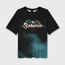 Женская футболка oversize 3D Sabaton