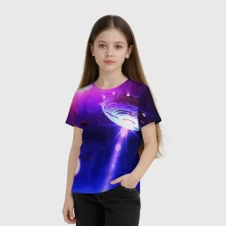 Детская футболка 3D НЛО - фото 2