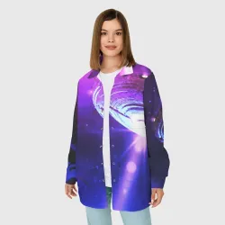 Женская рубашка oversize 3D НЛО - фото 2
