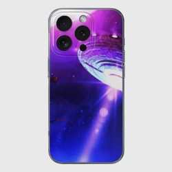 Чехол для iPhone 16 Pro силиконовый с защитой камеры НЛО