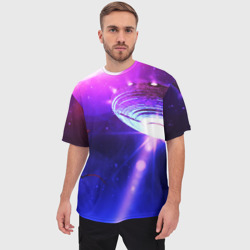 Мужская футболка oversize 3D НЛО - фото 2