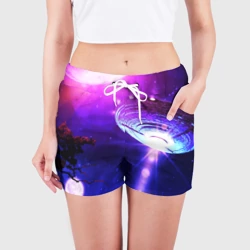 Женские шорты 3D НЛО - фото 2