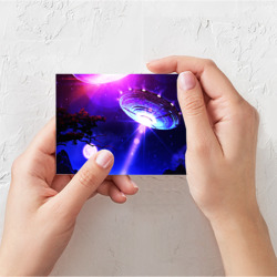 Поздравительная открытка НЛО - фото 2