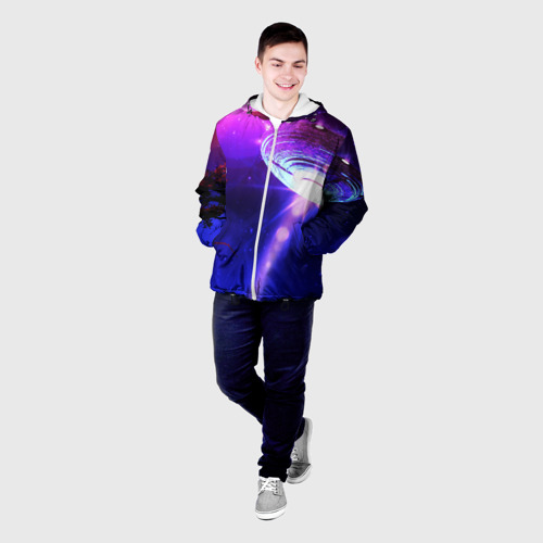 Мужская куртка 3D НЛО, цвет 3D печать - фото 3