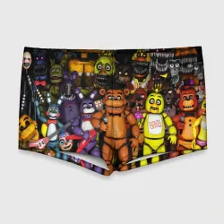 Мужские купальные плавки 3D Five nights at Freddy\s