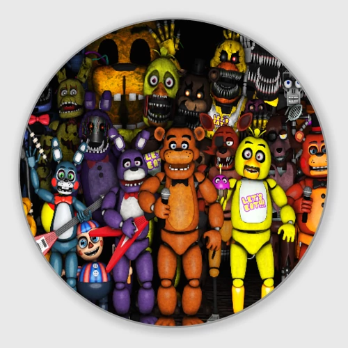 Круглый коврик для мышки Five nights at Freddy\s
