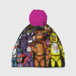Шапка 3D c помпоном Five nights at Freddy\s