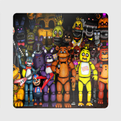 Магнит виниловый Квадрат Five nights at Freddys