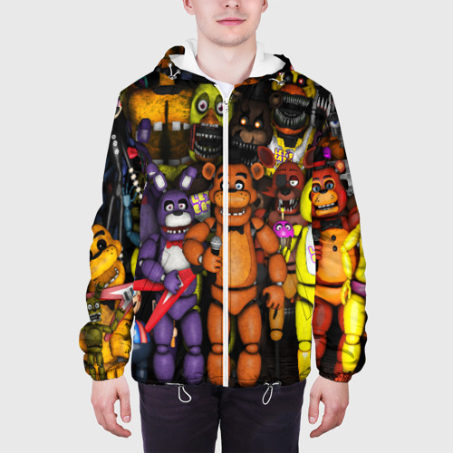 Мужская куртка 3D Five nights at Freddys, цвет 3D печать - фото 4