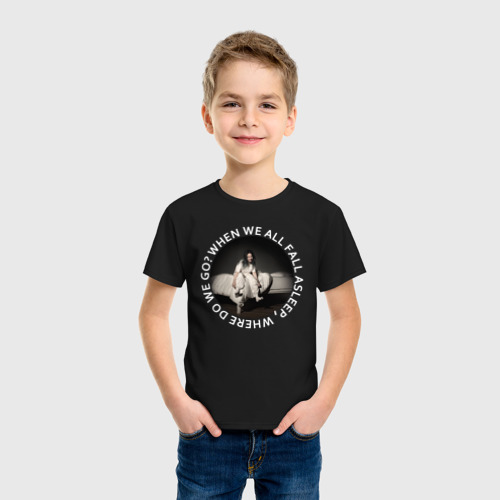Детская футболка хлопок BILLIE EILISH, цвет черный - фото 3