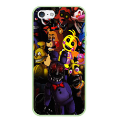 Чехол для iPhone 5/5S матовый Five nights at Freddys