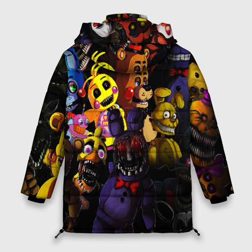 Женская зимняя куртка Oversize Five nights at Freddys, цвет черный - фото 2