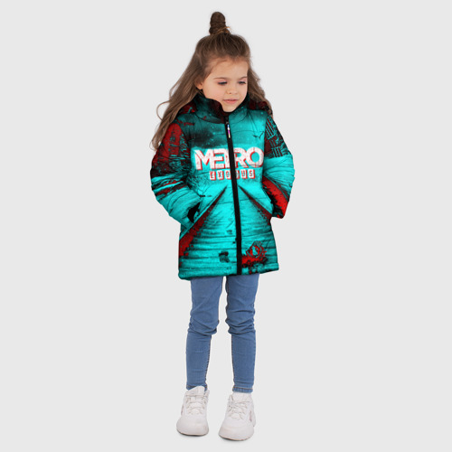 Зимняя куртка для девочек 3D Metro Exodus, цвет черный - фото 5
