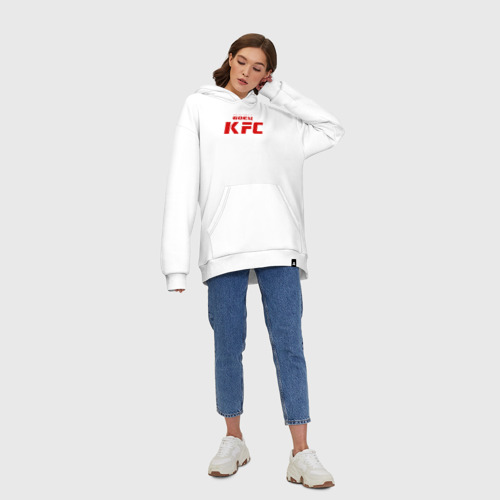 Худи SuperOversize хлопок Боец KFC, цвет белый - фото 8