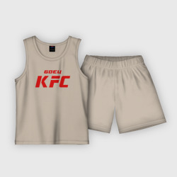 Детская пижама с шортами хлопок Боец KFC