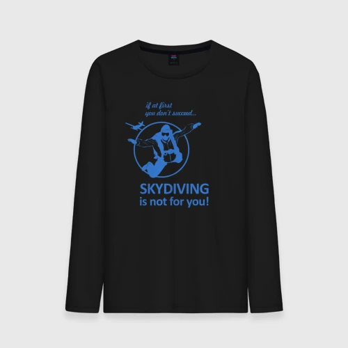 Мужской лонгслив хлопок Skydiving