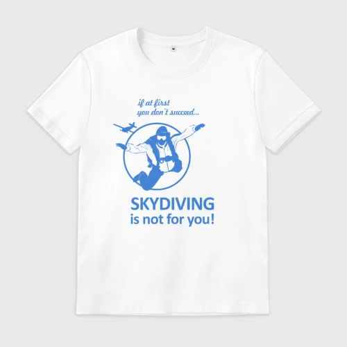 Мужская футболка хлопок Skydiving