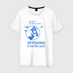 Skydiving – Мужская футболка хлопок с принтом купить со скидкой в -20%