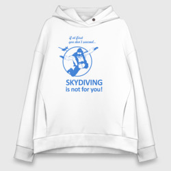 Женское худи Oversize хлопок Skydiving
