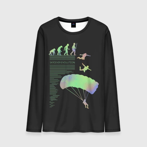 Мужской лонгслив 3D Skydiver evolution