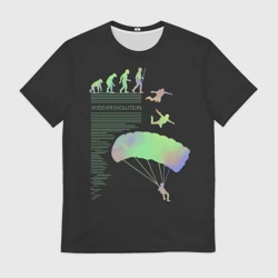 Мужская футболка 3D Skydiver evolution