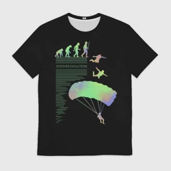 Мужская футболка 3D Skydiver evolution