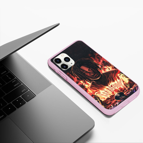 Чехол для iPhone 11 Pro Max матовый Kizaru - Karmageddon, цвет розовый - фото 5