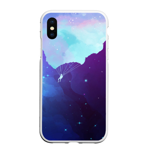 Чехол для iPhone XS Max матовый Skydiver