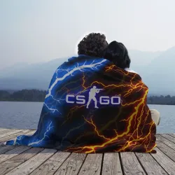 Плед 3D CS GO storm молнии - фото 2