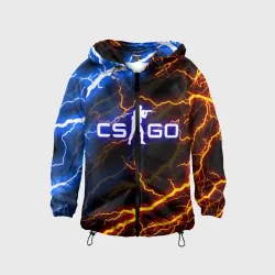 Детская ветровка 3D CS GO storm молнии