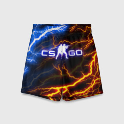Детские спортивные шорты 3D CS GO storm молнии