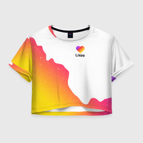 Женская футболка Crop-top 3D LIKEE SPACE Фото 01 Женская футболка Crop-top 3D LIKEE SPACE Фото 01