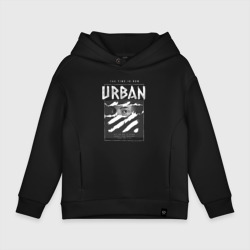 Детское худи Oversize хлопок Black urban style