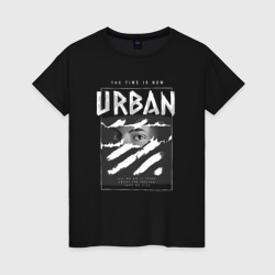 Женская футболка хлопок Black urban style