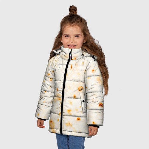 Зимняя куртка для девочек 3D Лаваш, цвет красный - фото 3