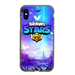 Чехол для iPhone XS Max матовый Brawl Stars Бравл старс