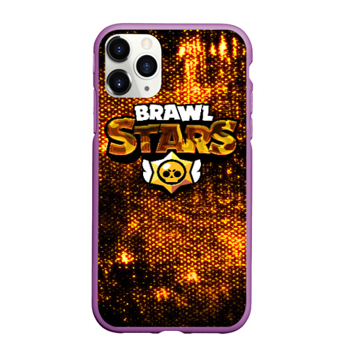 Чехол для iPhone 11 Pro матовый Brawl Stars, цвет фиолетовый