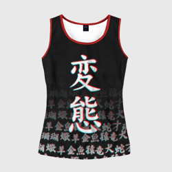 Женская майка 3D Hentai glitch хентай глитч